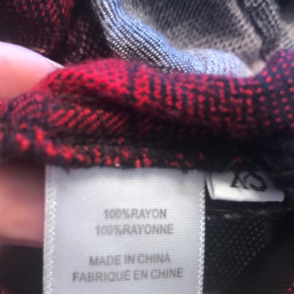 Cloth & Stone plaid crop top. - Picture 5 of 5